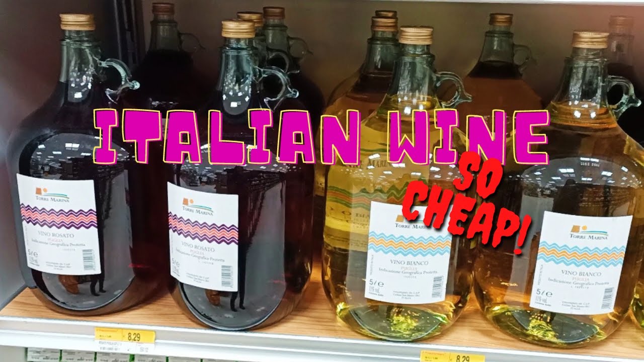 Italy Food Shopping | Alcohol Cheaper Than Mineral Water