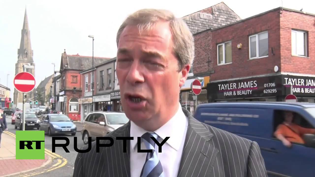 Nigel Farage Visits Heywood & Middleton