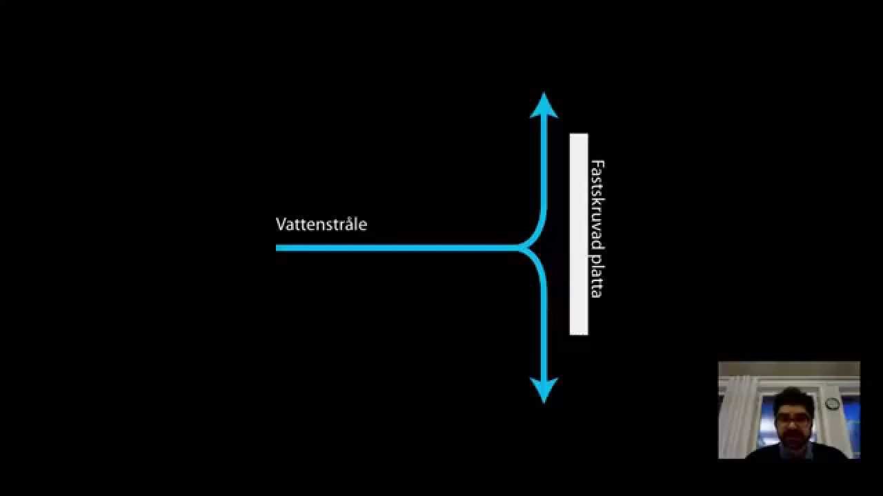 3.4 Konservering av massa och r&ouml;relsem&auml;ngd (Vattenstr&aring;le)