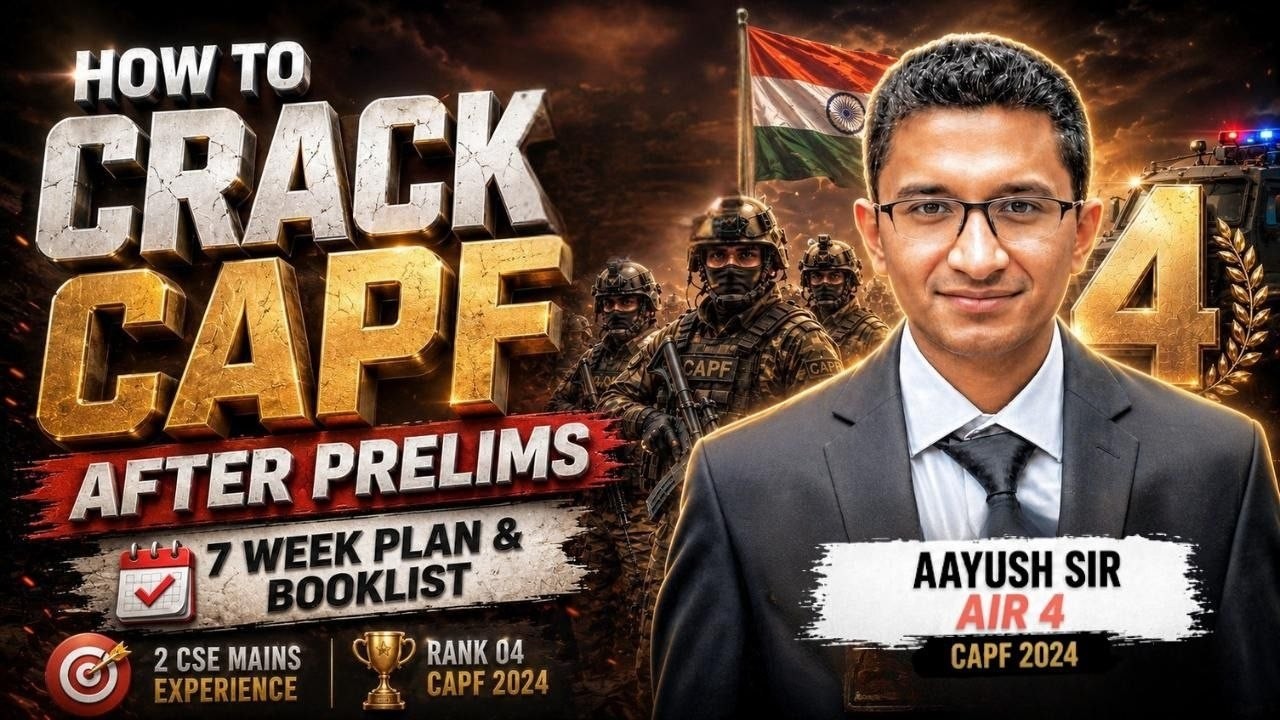 CAPF AC 2026 - PYQs based Complete Self-Study Plan (No coaching) I HeMantra