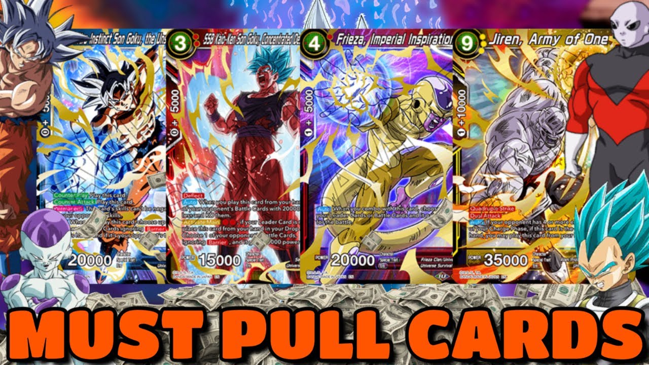 MUST PULL CARDS FROM THE NEW DRAGON BALL SUPER SET!