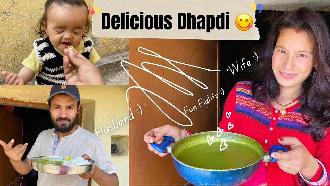 Husband Wife and Delicious Dhapdi 😋 || Negi & Family