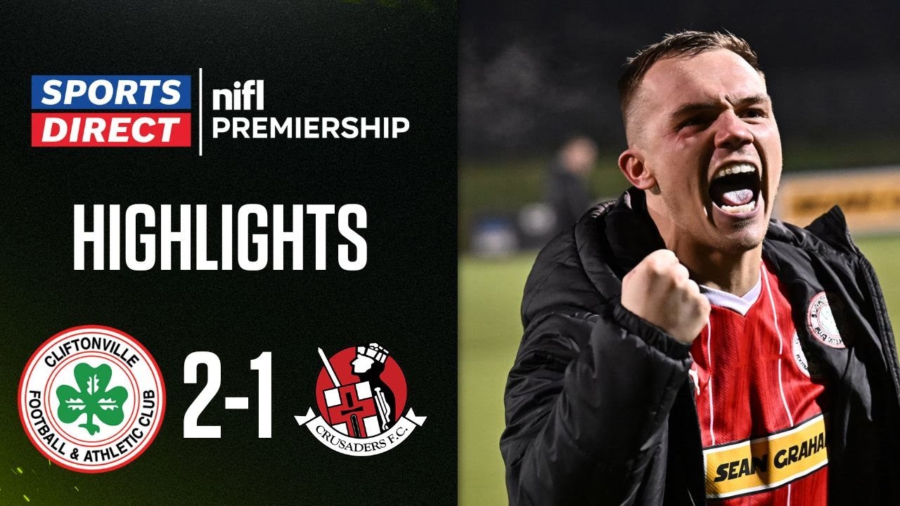 North Belfast is RED! | Cliftonville 2-1 Crusaders | #sportsdirectprem