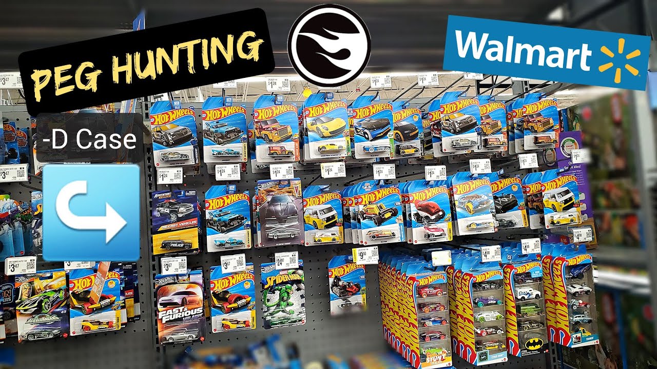 Hot Wheels Peg Hunting | Treasure Hunt & Zamac | D Case at Walmart 