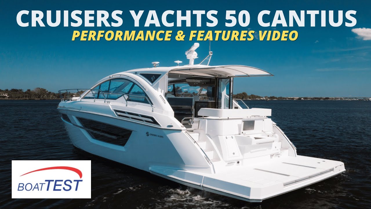 Cruisers Yachts 50 Cantius (2023) Test Video by Boattest.com