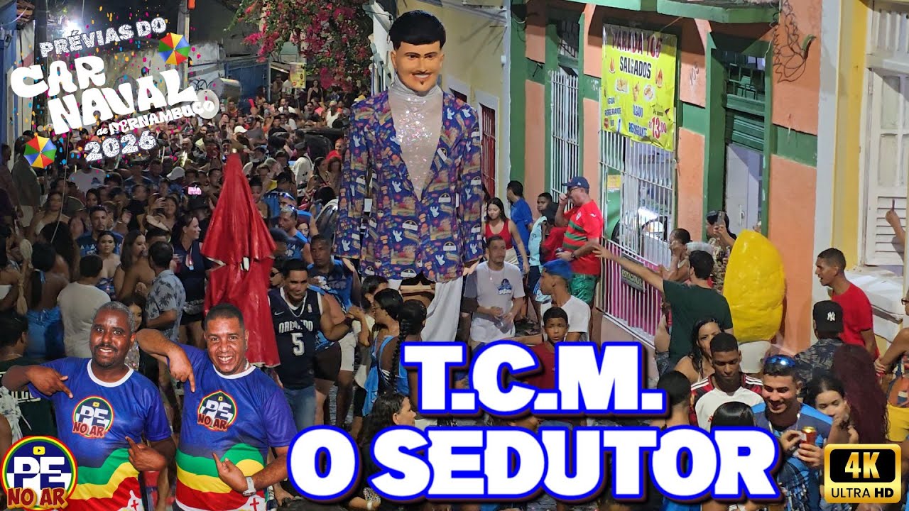 [PRÉVIAS 2026] FESTA PARA O FREVO A ELEGÂNCIA DA TCM O SEDUTOR NAS LADEIRAS 24/01/2026