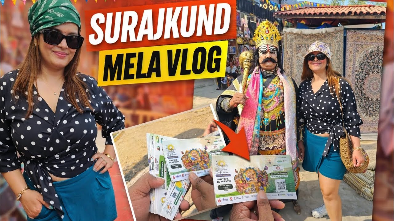 Emotional + Fun Vibe“Last day at Surajkund Mela 2026 🥹✨Thodi shopping, thodi masti
