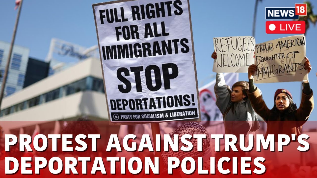 Trump's Immigration Policy Faces Massive Protest By Americans | Trump's Deportation Drive Live |N18G