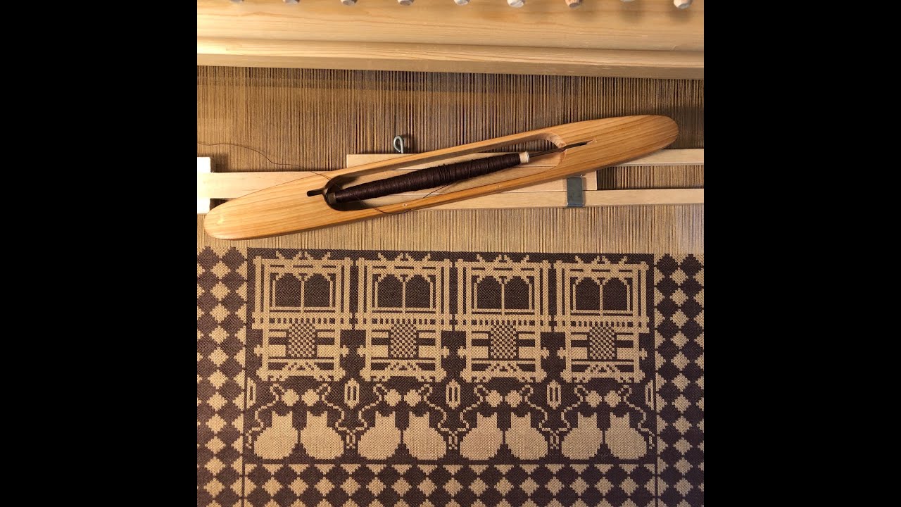 Designing and Weaving Damask Borders on the Drawloom