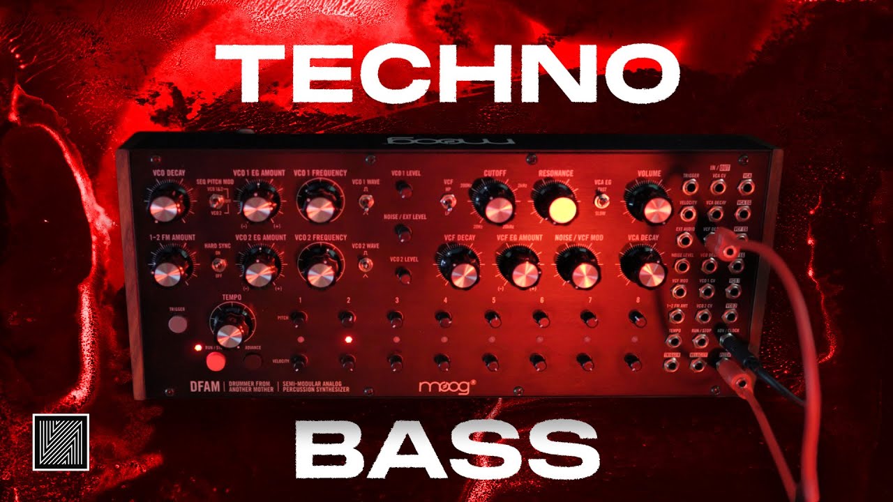 Techno Bass с DFAM (Патч с нуля) [Moog DFAM Techno Tutorial]