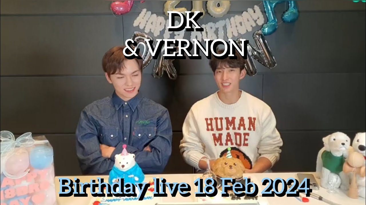[MULTI SUB]🔴(VERNON🐻& DK🐼) BIRTHDAY CELEBRATION LIVE 🎉 #vernon #dk #seventeen #mingyu