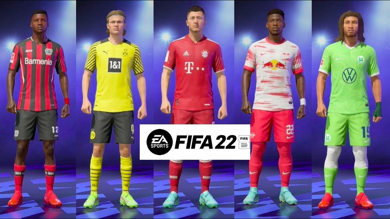 ALL BUNDESLIGA PLAYER FACES + RATINGS ! FIFA 22