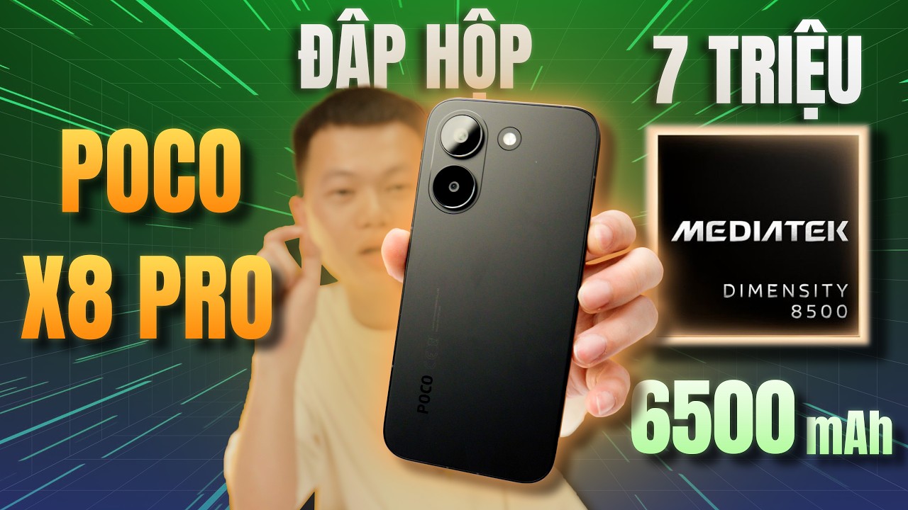 Đập Hộp Poco X8 Pro Shopee Giá 7 Triệu - Dimensity 8500 Ultra, Pin 6500mAh, Build Cực Ngon!