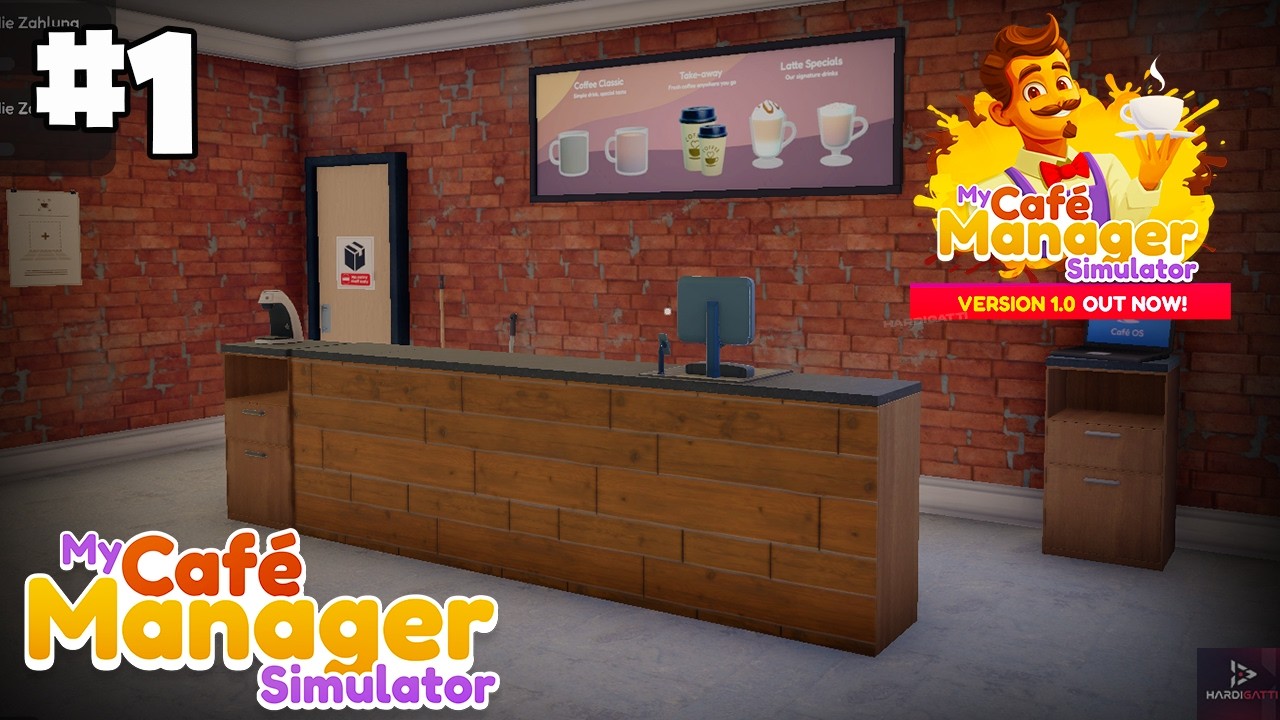 My Caf&eacute; Manager Simulator ☕ Mein eigenes Caf&eacute;!  Erste Kunden & Anf&auml;ngerfehler 😂 | #01 Deutsch