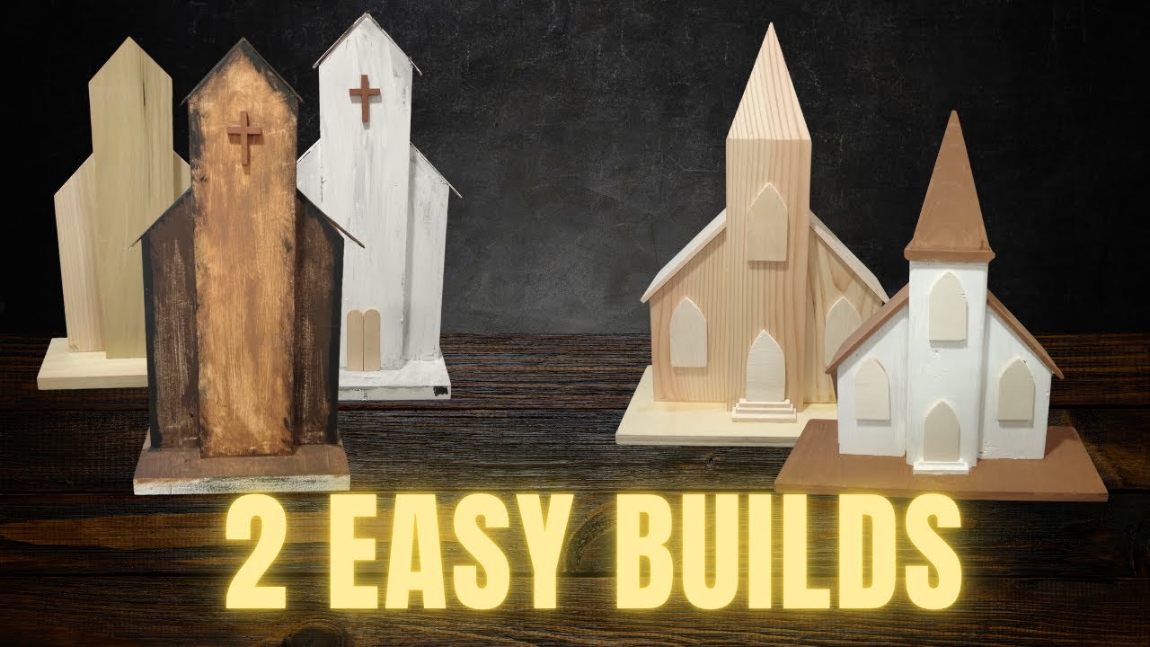 I Built 2 Churches from Scrap Wood (Beginner Friendly!)