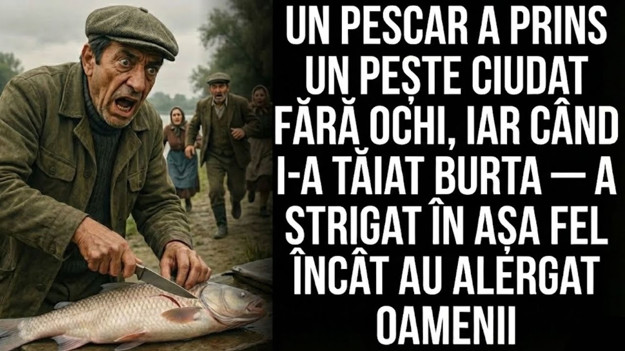 UN PESCAR A PRINS UN PEȘTE FĂRĂ OCHI! Când l-a tăiat, a ÎNGHEȚAT de frică