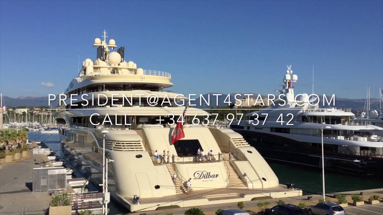 🛥️ Dilbar  156m– The World's Largest Super Yacht by Gross Tonnage:  🌟 in ANTIBES. 🌟