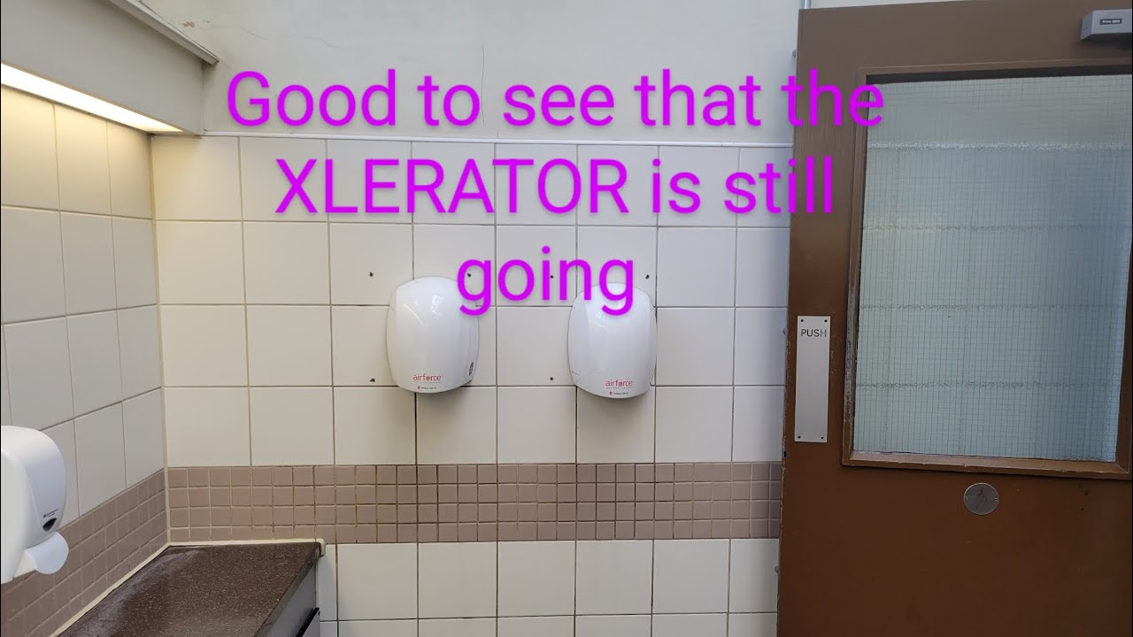 NOW REPLACED. Excel Dryer XLERATOR and PHSWHWD Airforces at Bath Spa Platform 1