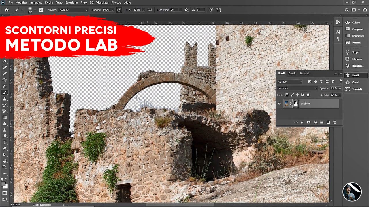 Photoshop Scontorni PRECISI con il Metodo Lab