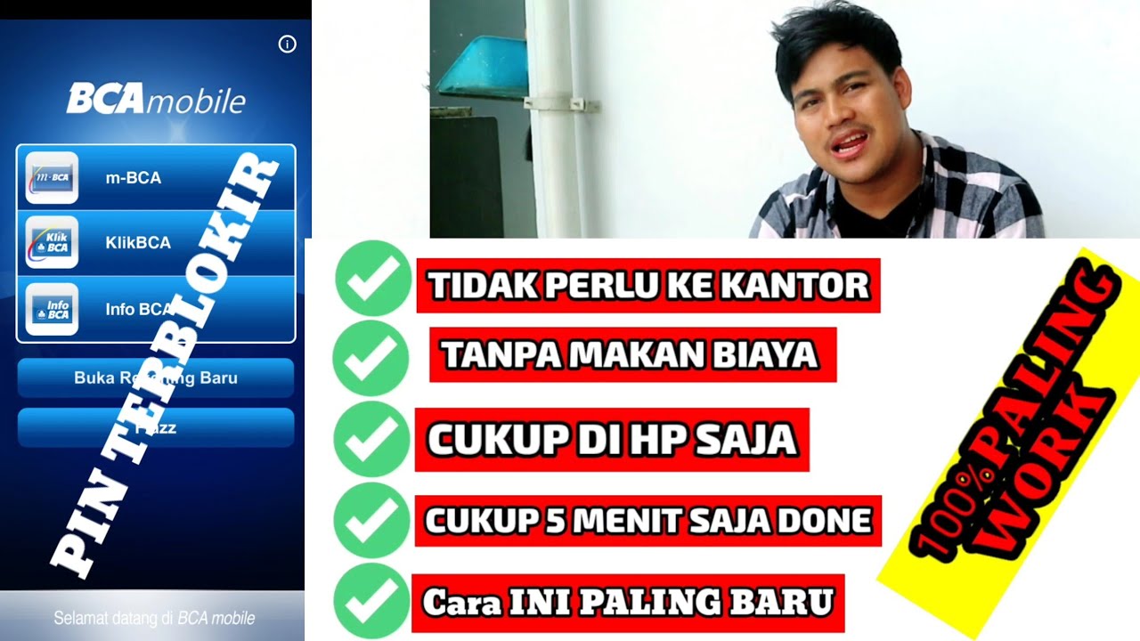 Cara Mengatasi Pin  BCA MOBILE/M- Banking Terblokir Salah 3 kali Pin Di hp
