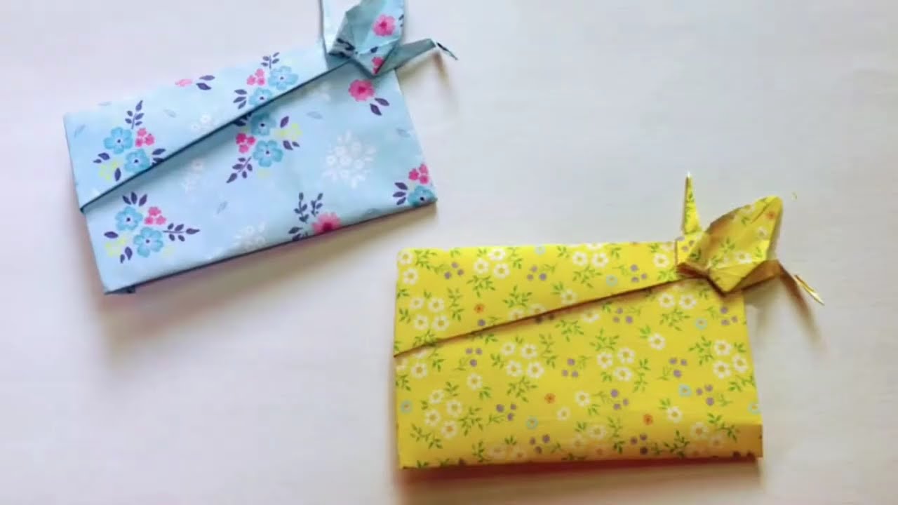 鶴のポチ袋の折り方