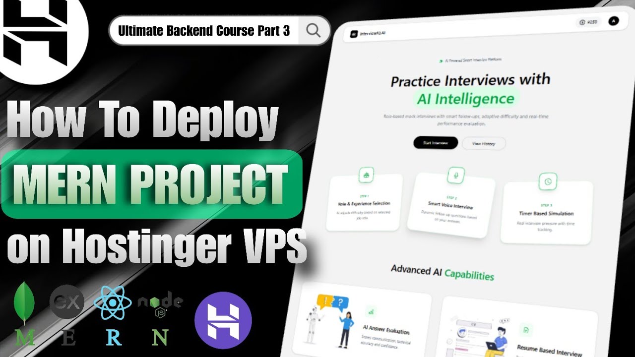 How to Deploy MERN Stack App on VPS (Hostinger) 🚀 | Step-by-Step Full Guide