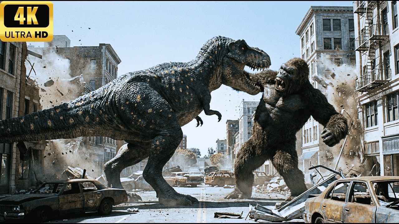 KING KONG Unleashed! Absolute Titan War: Kong vs. Unstoppable T-REX Hybrid Destroys City (NEW 2025)!