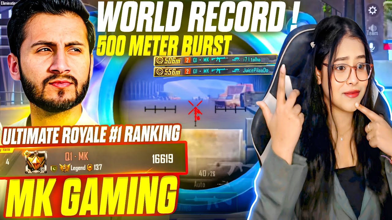 WORLDS FASTEST CLUTCHES IN ULTIMATE ROYALE BY @MK Gaming REALLY HAS CRAZY 4X BURTS | REACTION