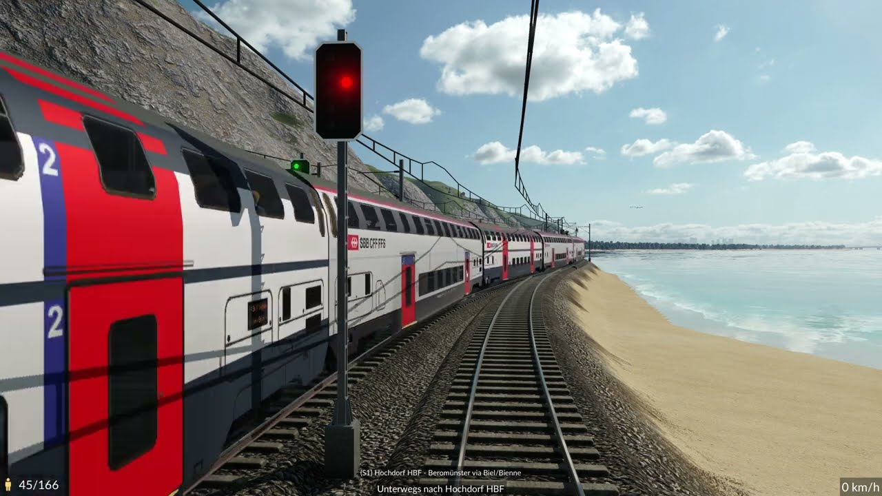 TPF 2 Führerstandsmitfahrt mit Durchsagen S Bahnlinie 1 (S1)