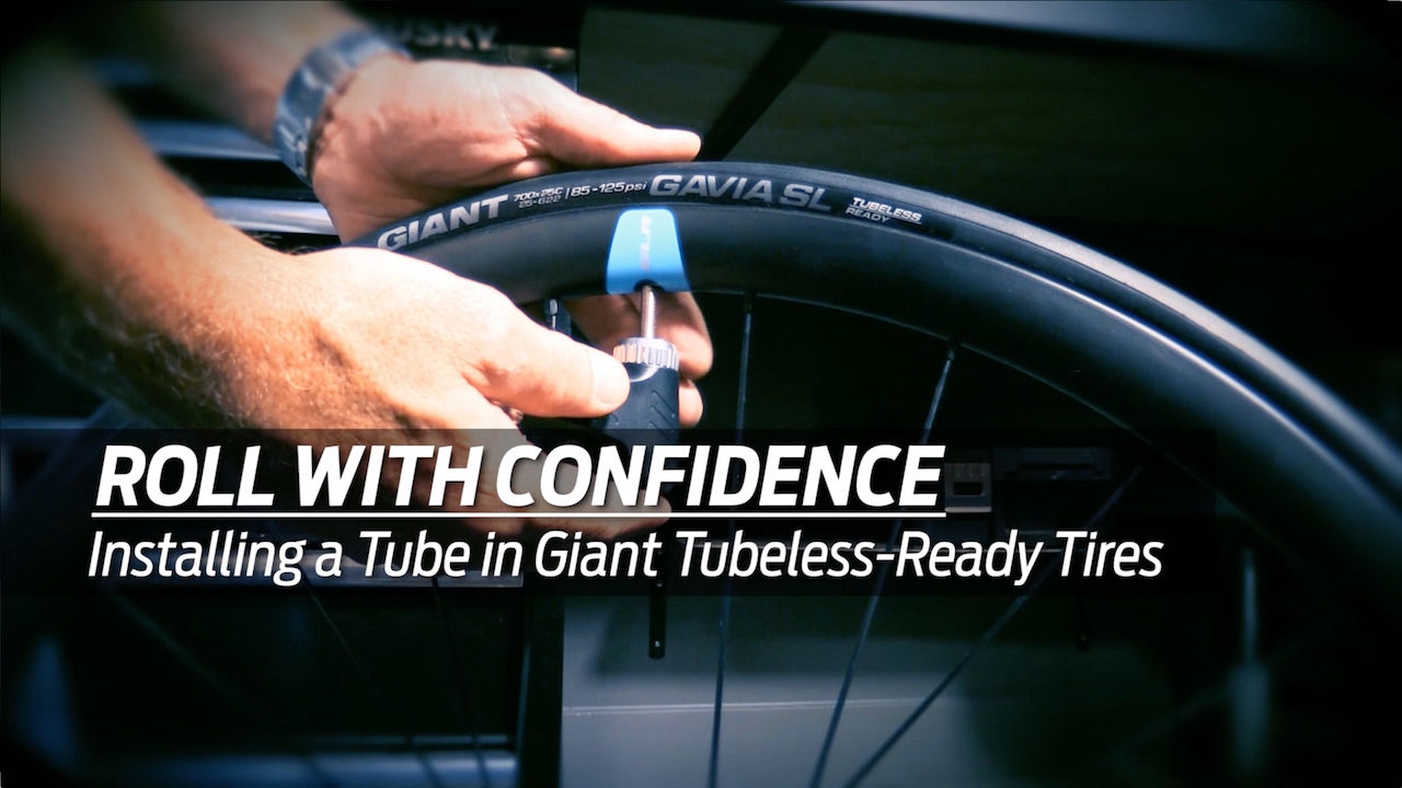 How to Install a tube into a Giant Gavia Tubeless-Ready Bicycle Tire