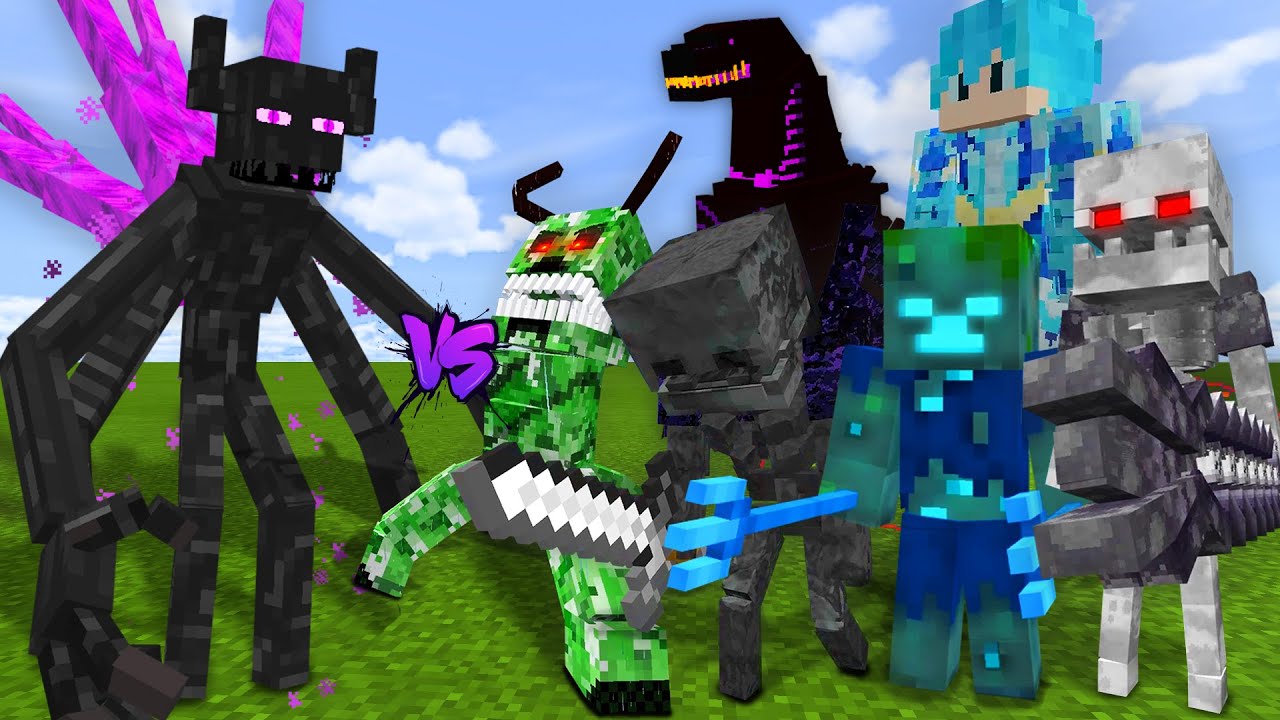 MUTANT ENDERMAN TITAN vs ULTRA DROWNED, PRIME SKELETON, ORIGINAL KING and MORE!