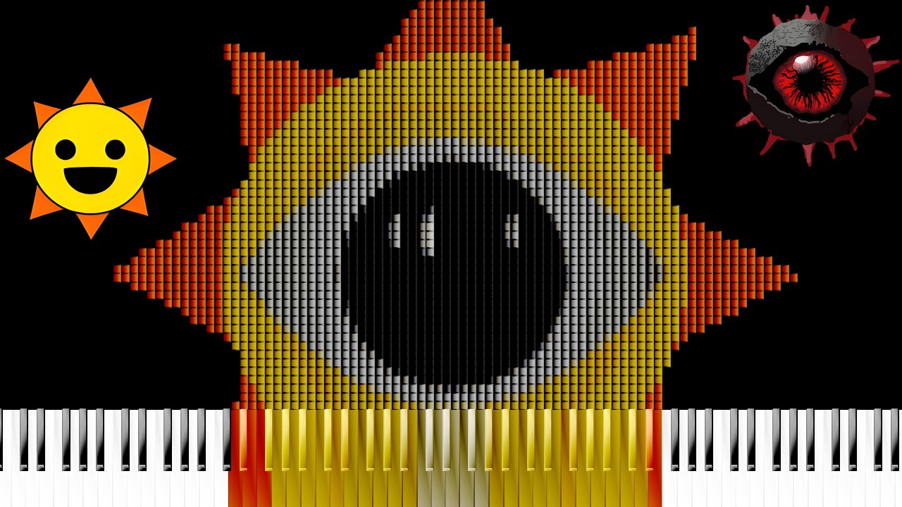 Mr. Sun's Evolution in Sprunki Stages 1–10 | MIDI Art Meets Piano Magic!🎹 #piano #pianomusic