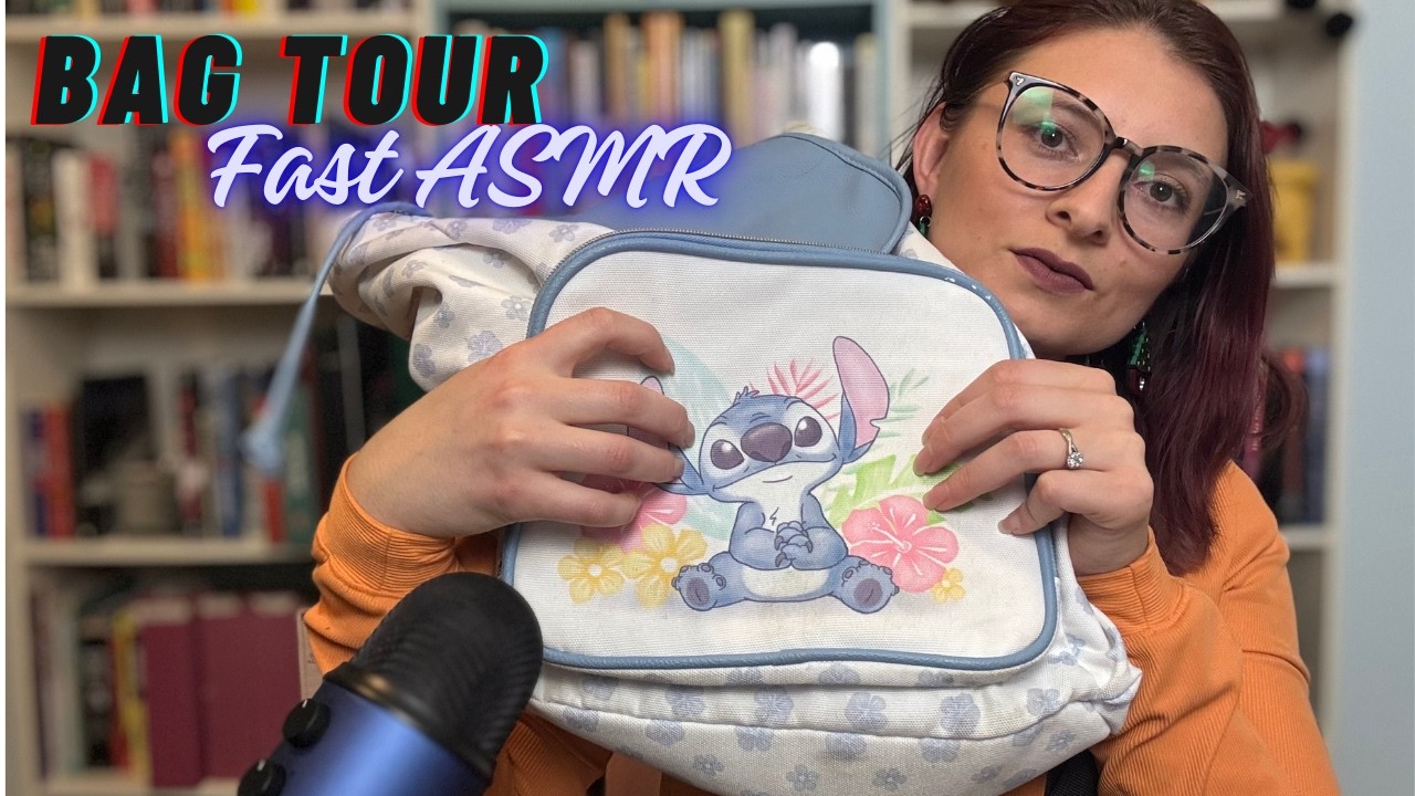 Bag Tour | Fast Fabric & Zipper Sounds ASMR