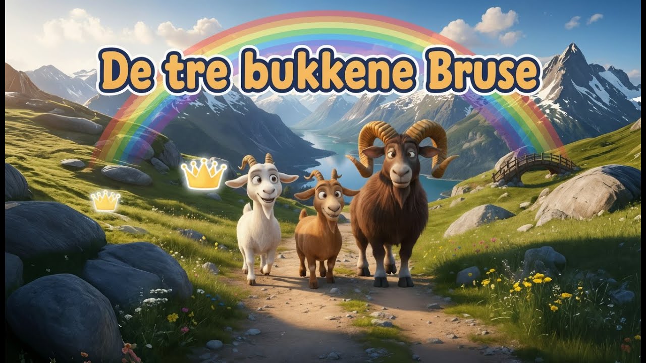 De Tre Bukkene Bruse 🐐 - Animasjonsfilm  | Eventyr For Barn | Norske Folkeeventyr