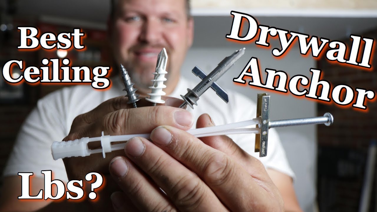 Ceiling Drywall/Sheetrock Anchor Test (EZ Anchor-Toggler) How many lbs will they hold?