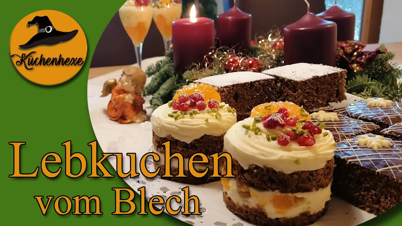 Lebkuchen vom Blech mit Mascarpone   Mandarinen   Creme