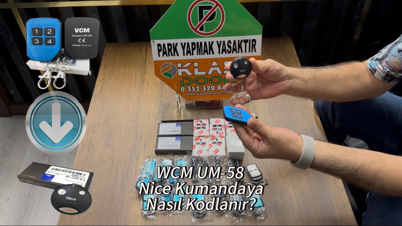 WCM UM-58 Akıllı Kumanda Nice Kumandaya Kopyalama Ve silme İşlemi Nasıl Yapılır?