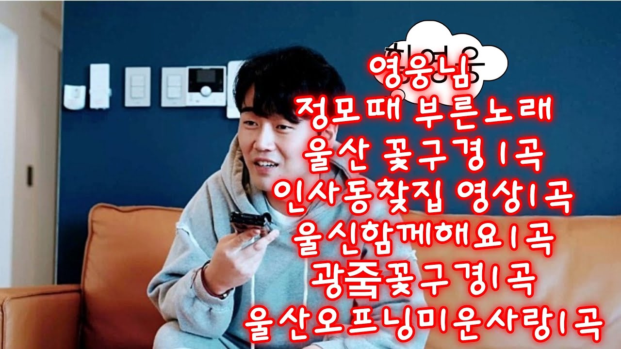 황영웅천재가수 💗 정모때불러준노래 모음 곡