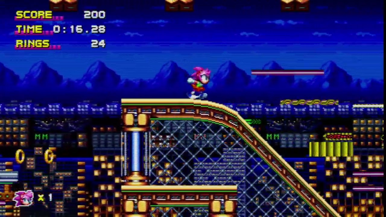 Sonic Megamix Mania: Classic City Outskirts 2 Speedrun [Amy] (36:88)
