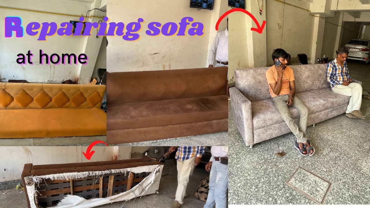 Repairing sofa at home | sofa kaise ripair karen