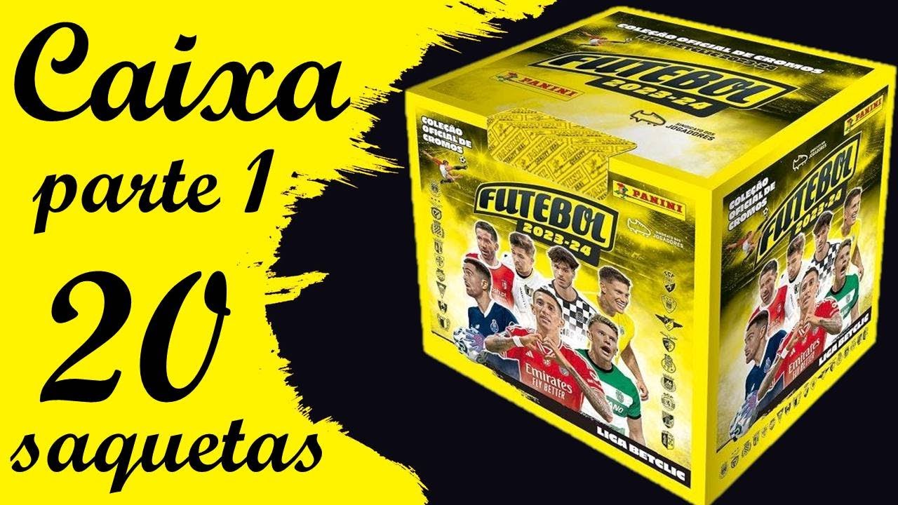 CR7 nem espera! CAIXA Saquetas Futebol 2023/24 (parte 1) Cromos Panini