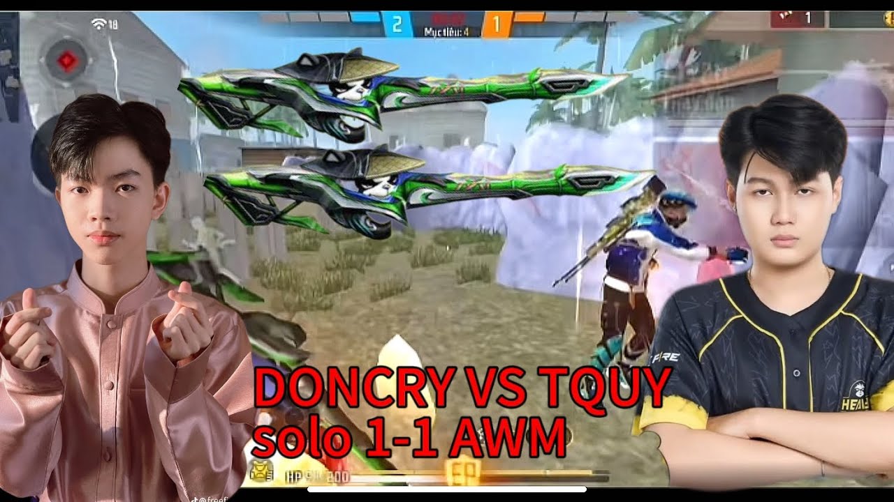 Doncry solo 1-1 AWM với tquy #freefire #xuhuongyoutube 
