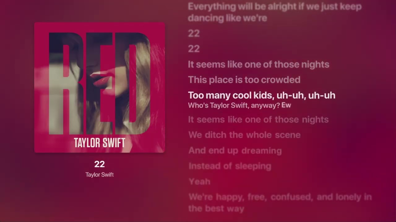 22 - Taylor Swift