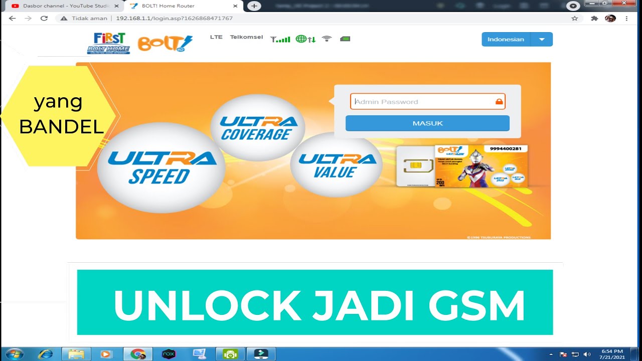 Cara unlock modem bolt bl400 jadi gsm all operator