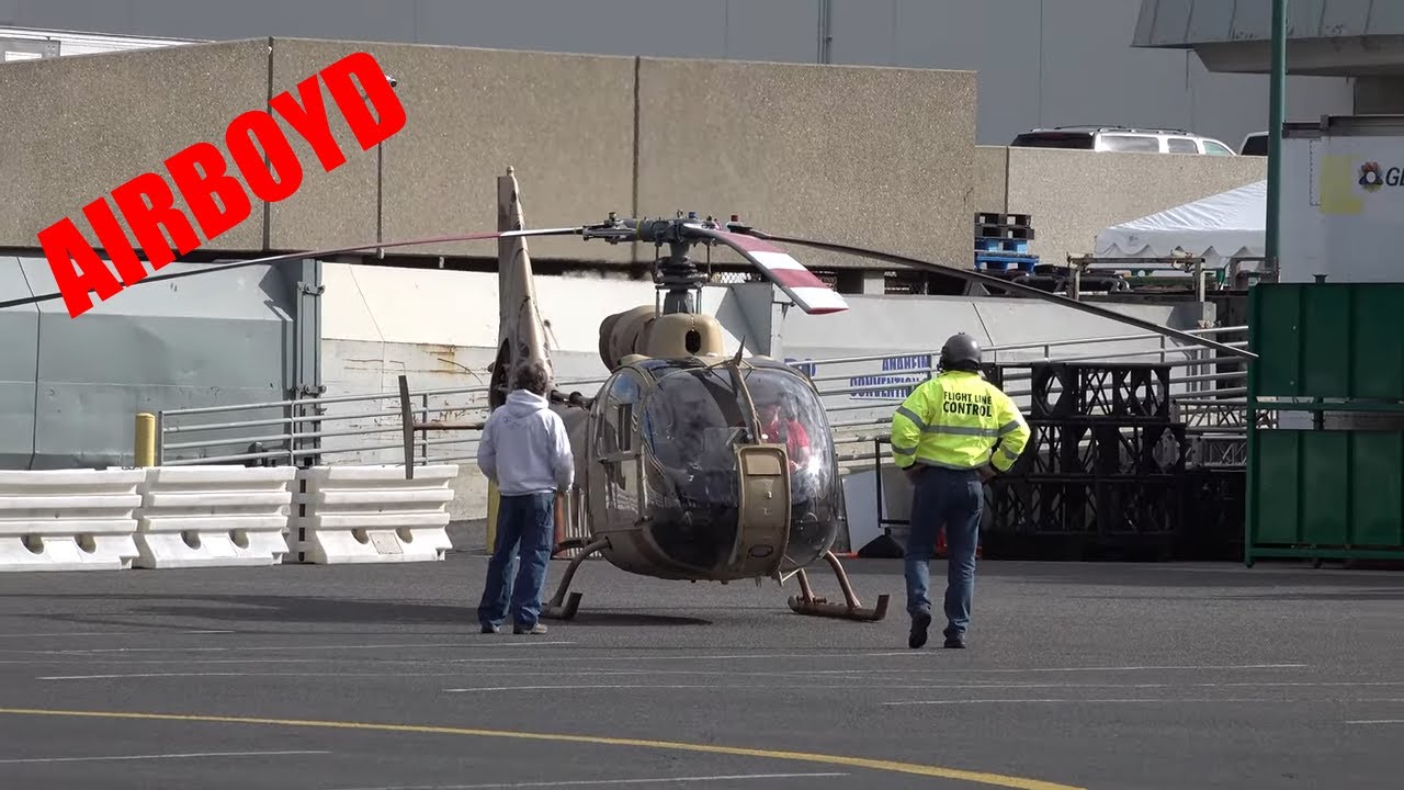 Aérospatiale Gazelle SA-341 N341GW • Full startup HAI Heli-Expo 2024