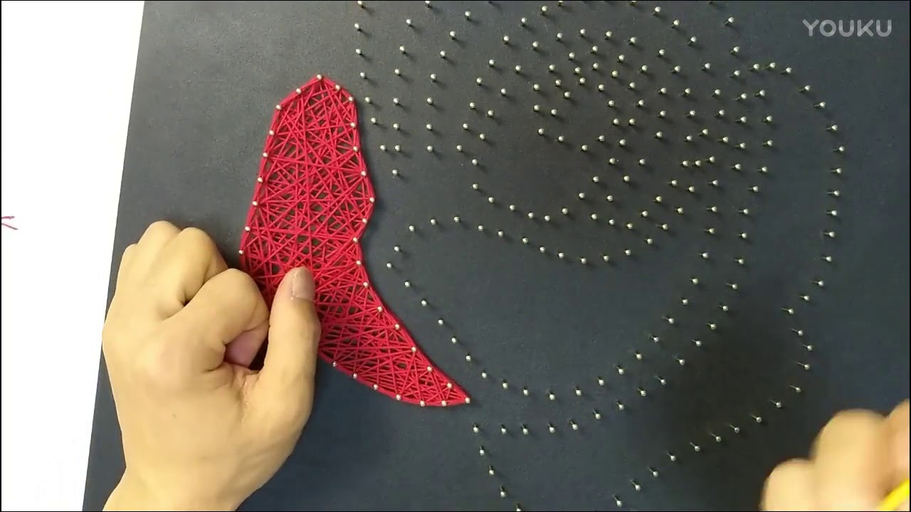 Installation tutorial For String Art Kit （Rose）