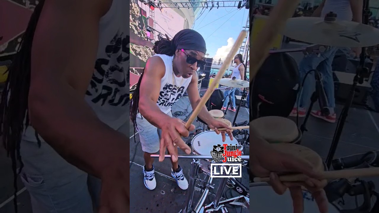 Kerry D Drummer!! Certified and rated from Day One. 🥁 #shorts #trinijunglejuice #bouyon