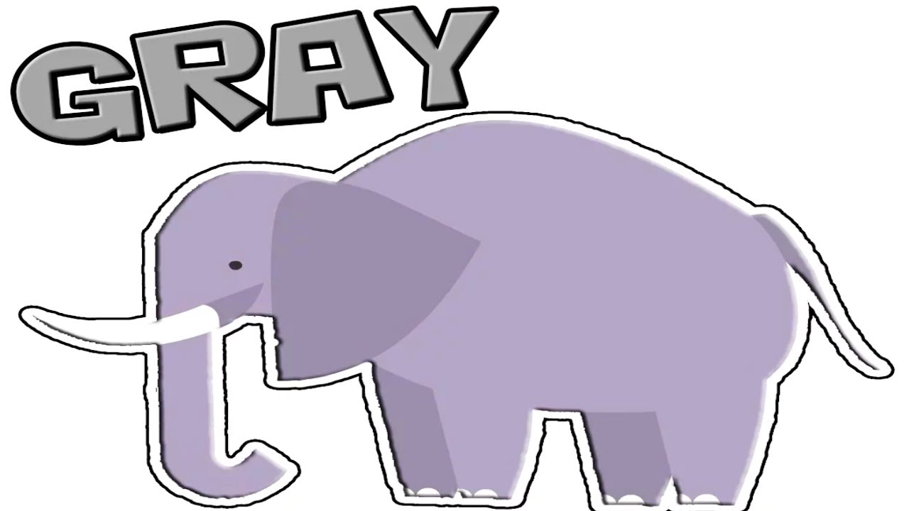 Learn COLORS for Kids | GRAY | Learning Videos for Toddlers
