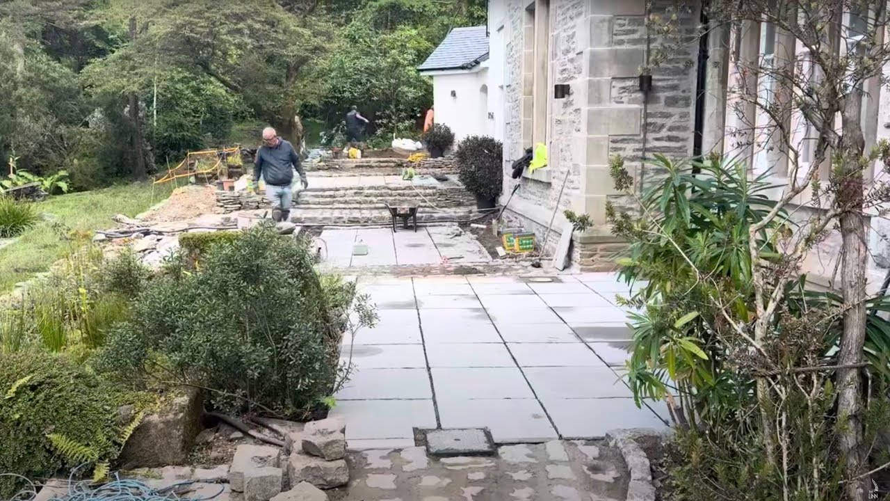 The Front Terrace is Paved - Nearly Ready For Opening!