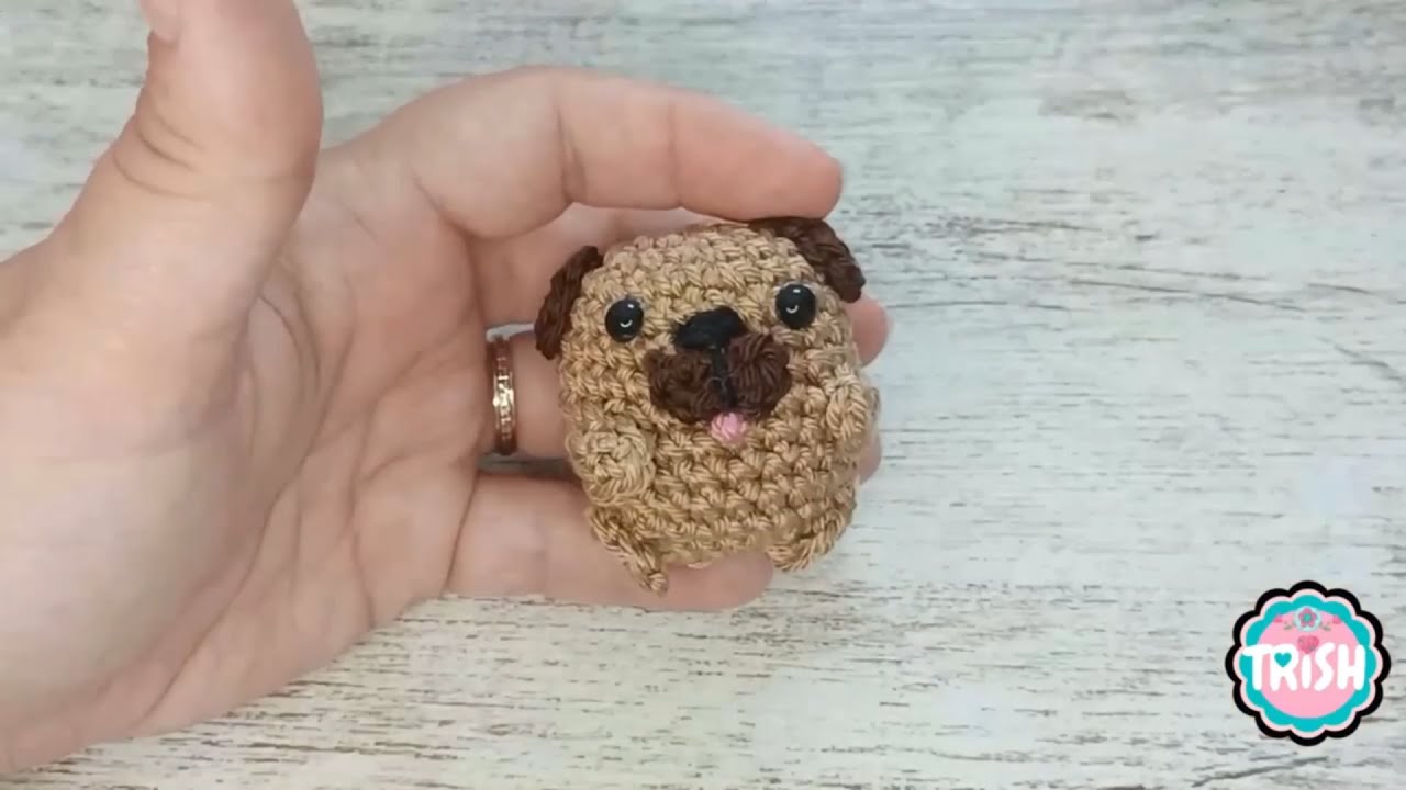 EN SOLO 5 MINUTOS! Tejerás éste PUG mini AMIGURUMI🐕En TENDENCIA PERRITO muy Fácil /Emprende y GANA💰💰